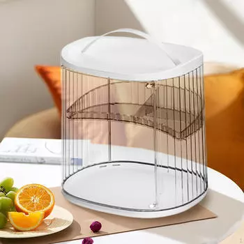 2-х уровневая подставка для чашек с крышкой, миска, кофейная кружка, кухонная тарелка, контейнер для сушки детских бутылочек transparent