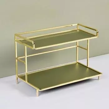 2-х уровневая полка для хранения кружек и шампуней для ванной комнаты, мебельная полка, органайзер для стола, многофункциональные полки, шкафчики, туалетные принадлежности