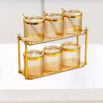 2-х уровневые банки для приправ, контейнер для хранения приправ, многофункциональные бутылки для конфет