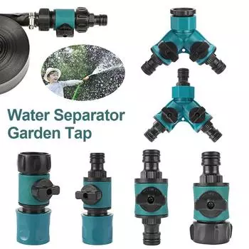 2-ходовой садовый водопроводный кран, разделитель воды 1/2 3/4, внутренняя резьба, садовый шланг, Y-образный полив, регулируемый переключатель, соединительный клапан управления водой