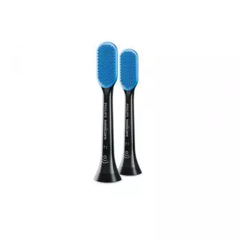 2 Hx807211 Обычная сменная щетка Philips Sonicare для протирания языка, насадка для удаления неприятного запаха изо рта