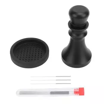 2 in 1 58mm Coffee Tamper Coffee Stirrer Needles Distribution Tool with Ergonomic Handle Even Extrac
