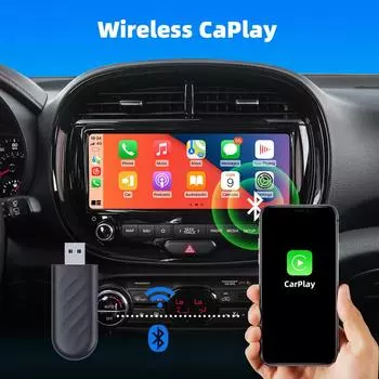 2 in 1 CarPlay & Android Auto Wireless Adapter Smart Mini Box Plug And Play 5GHz WiFi Fast Connect Universal For Nissan Kia Ford чёрный