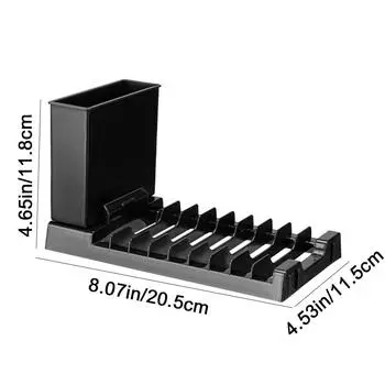 2 IN 1 Foldable Dish Drying Rack Plastic Dish Drainer Utensils Drainer Racks Bowl and Chopstick