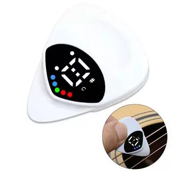 2-in-1 Guitar Picks Tuner Tunning Guitar Tuners Pick For Acoustic Electric Guitar Bass Mandolin Multifunctional Guitar Parts