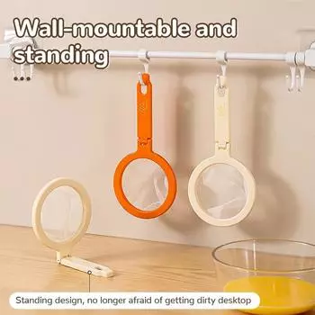 2-in-1 Multifunctional Funnel Set Home Pouring Oil Strainer Funnel Set Kitchen Oil Leakage Plastic Filter Kitchen Gadgets оранжевый