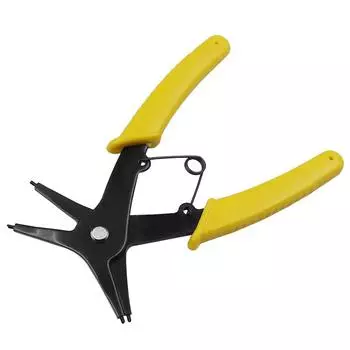 2 in 1 Snap Ring Plier 4 Way Type Circlip Pliers Multifunctional Hand Tool жёлтый