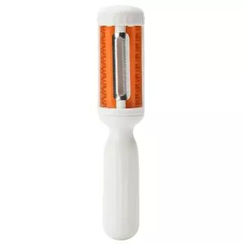 2-In-1 Swivel Vegetable Peeler Multifunctional Vegetable Brush for Home Kitchen White