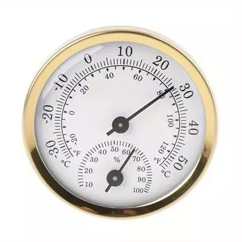 2 in 1 Thermometer Hygrometer Wall Mounted Mechanical Analog Temperature Gauge Humidity Meter 1pc