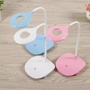 2 In 1 USB LED Reading Light Stand & Clip-on Clamp Bedroom Bed Table Desk Lamp Night Light Adjustable Lamp Arm белый