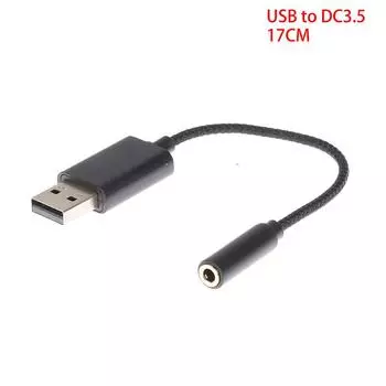 2 в 1 USB к 3,5 мм разъем звуковой карты разъем аудио адаптер для ПК ноутбука