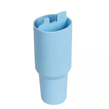 2 in 1 Water Cup Liner Double-Flavor Water Bottle Compartment Creative Insulated Mug Divider Drink Light Blue No Lid