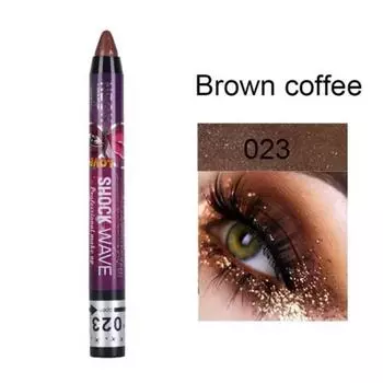 2 in 1 Waterproof Shadow Pen Smudge-Free Shadow Stick Lip Makeup Pencil Glitter Shimmer Long-Lasting Shadow Lipstick, 22) 023, 1pc