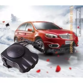 2 in 1 Winter Car Heater Fan 12V Auto Windshield Defroster 3 Head Electric Portable Car Heater Fan Car Accessories