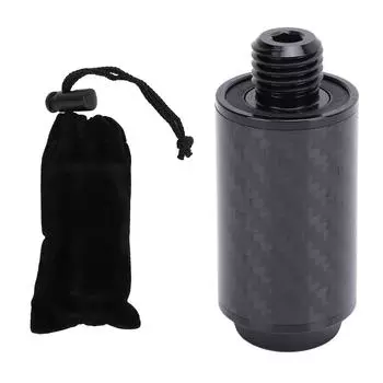 2 Inch Pool Cue Extension Carbon Fibre Billiard Cue Extender with Bumper for Universal Cue Accessori