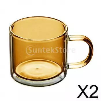 2 изолированных стакана, кружки для эспрессо по 8 унций