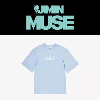 Футболка BTS Jimin MUSE S/S светло-голубая M size