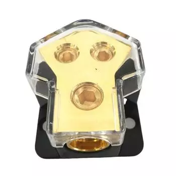 2-канальный блок распределения питания, разветвитель питания/заземления 0/4 калибра AWG для автомобильной аудиосистемы