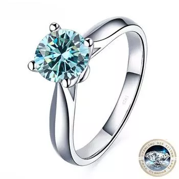 2-каратное кольцо с муассанитом VVS цвета D с сертификатом GRA, оригинальные ювелирные изделия из стерлингового серебра 925 пробы для женщин, обручальные кольца 7&2CT 8mm