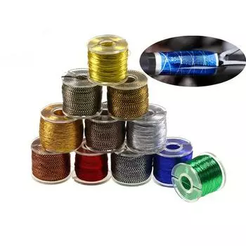 2 катушки для удочки, металлическая нить, направляющее кольцо, фиксирующая леска, нейлоновые волокна, джиг-крючок, связывающий стержень, ремонтная леска