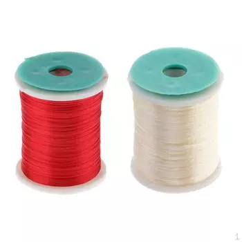 2 катушки, высокопрочная нитка и нитки для ловли нахлыстом плотностью 210 ден.