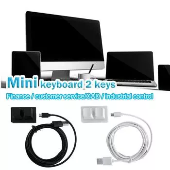 2 клавиши USB программируемая макрос мини клавиатура клавиатура для Photoshop Gaming красный переключатель копия S5Z6 white-red switch