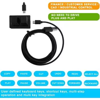 2 клавиши USB программируемая макрос мини клавиатура копия и красный для Photoshop переключатель клавиатура Gam R0S1 white-red switch