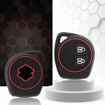 2 кнопки силиконовый чехол для автомобильного пульта дистанционного управления чехол для Suzuki Swift Ignis Vitara Liana Ciaz Baleno чехол для автомобильного брелока чехол для декора чёрный