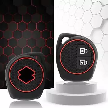 2 кнопки силиконовый чехол для автомобильного пульта дистанционного управления чехол для Suzuki Swift Ignis Vitara Liana Ciaz Baleno чехол для автомобильного брелока чехол для декора чёрный