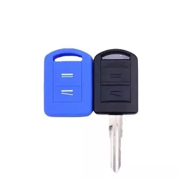 2 кнопки силиконовый чехол для автомобильного ключа чехол набор защита для Opel Vauxhall Corsa C Agila Meriva A комбинированный дистанционный ключ брелок аксессуары розовый