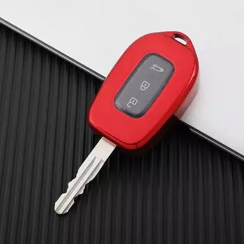 2 кнопки ТПУ автомобильный дистанционный брелок чехол для Renault Kwid Traffic символ для Dacia Sandero Logan Duster 2016 2017 2018 Shell красный