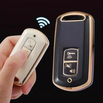 2 кнопки ТПУ автомобильный двигатель чехол для дистанционного ключа для Honda PCX 150 VARIO SH125 Super Cub C125 скутер брелок для ключей в виде ракушки Key Case белый