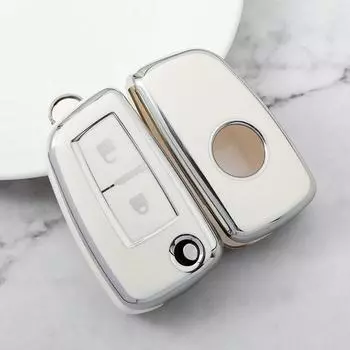 2 кнопки ТПУ автомобильный пульт дистанционного управления откидной чехол для ключей брелок для Nissan Xtrail Sunny Cefiro A32 Qashqai J11 Juke аксессуары белый