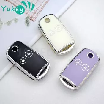 2 кнопки ТПУ автомобильный раскладной чехол для ключей для Honda Civic Fit Accord CRV HRV Jazz Odyssey для Acura TL TSX ZDX RSX CRZ чёрный