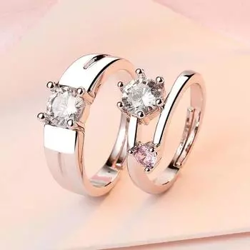 2 Кольца Парные Кольца Крутое Медное Кольцо С Узелком Открывающимся Медное Кольцо One Size