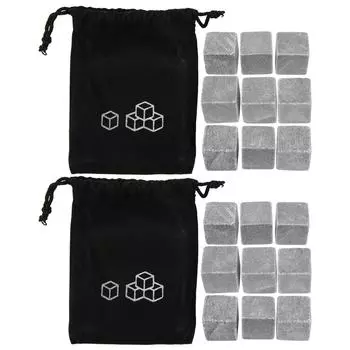 2 компл. 9 шт./компл. камни для виски, потягивающие кубики льда, охладитель многоразовых винных напитков, охладители камней