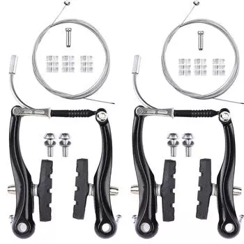 2 комплекта алюминиевого сплава, V-образный тормозной суппорт для горного велосипеда, передний и задний 10,5 см, линейный V-образный тормоз, велосипедные тормозные суппорты