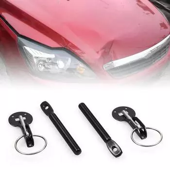 2 комплекта алюминиевых штифтов капота, модифицированные прочные детали замка, комплект штифтов защелки капота из сплава