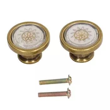 2 комплекта антикварной мебели, ручка-кнопка из цинкового сплава, круглая ручка для двери шкафа с одним отверстием