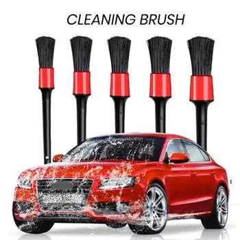 2 комплекта автомобильных кистей с 5 деталями, мягкие размеры, щетина с ручкой, длинный многофункциональный автомобиль