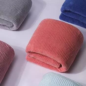 2 комплекта банных полотенец, бытовые впитывающие быстросохнущие полотенца из чистого хлопка, полотенца для лица 70*140cm