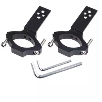 2 комплекта черный алюминиевый сплав мотоцикл 30-54 мм трубка вилка держатель фары зажим