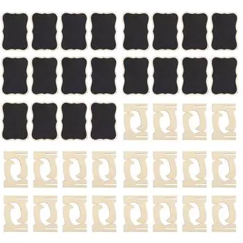 2 комплекта деревянных мини-досок для расстановки знаков, карточек для рассадки гостей, свадебных украшений, демонстрации поделок, маленькая доска