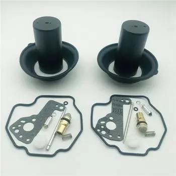 2 комплекта для 1990-2000 Yamaha XV535 VIRAGO Ремкомплект карбюратора + Плунжер + Поршень