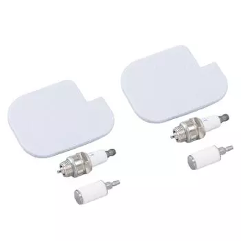 2 комплекта для обслуживания бензопилы, воздушный топливный фильтр, свеча зажигания для McCULLOCH CS360T CS400T CS420T