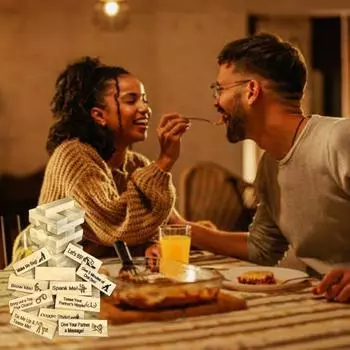 2 комплекта для взрослых строительных блоков, падающая башня, свидание, вечер, пара, развлечения