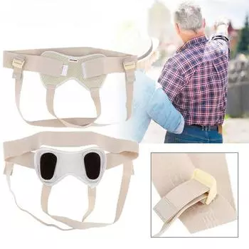 2 комплекта ферменной конструкции для пахового грыжевого пояса со специальными пенопластовыми подушечками, поддержка грыжевого пояса, повышенный комфорт, с 2 съемными компрессионными подушечками S