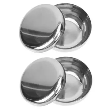 2 комплекта из нержавеющей стали, держатели для мисок для риса, контейнеры для еды, кухонные принадлежности, корейские миски с крышкой, столовая посуда, суп серебряный