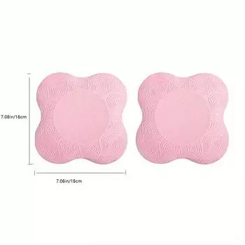 2 комплекта ковриков для йоги с толстой подкладкой — комфорт для коленей и суставов — идеально подходят для йоги дома и в тренажерном зале, тренировок по пилатесу 2pcs розовый