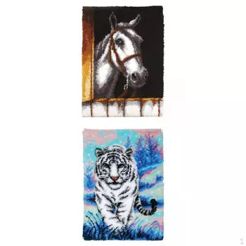 2 комплекта ковриков с защелкой и крючком, ковер «сделай сам», рукоделие, украшение дома для взрослых и